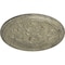 Ekena Millwork Luton Ceiling Medallion (Fits Canopies up to 3 1/2"), Hand-Painted Castle Stone Crackle, 21"OD x 2"P CM21LUCSC - alternate 4